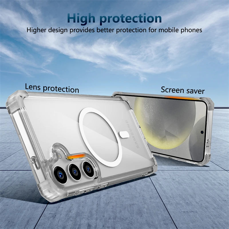 Clear armor MagSafe case for Samsung Galaxy S22–S26, view 5