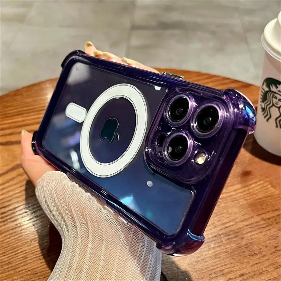 Clear shockproof MagSafe case for iPhone 11–17 & Air, view 7