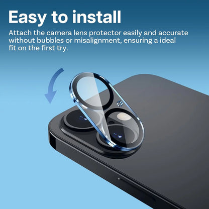 Tempered glass camera lens protectors for iPhone, 4-pack, view 3