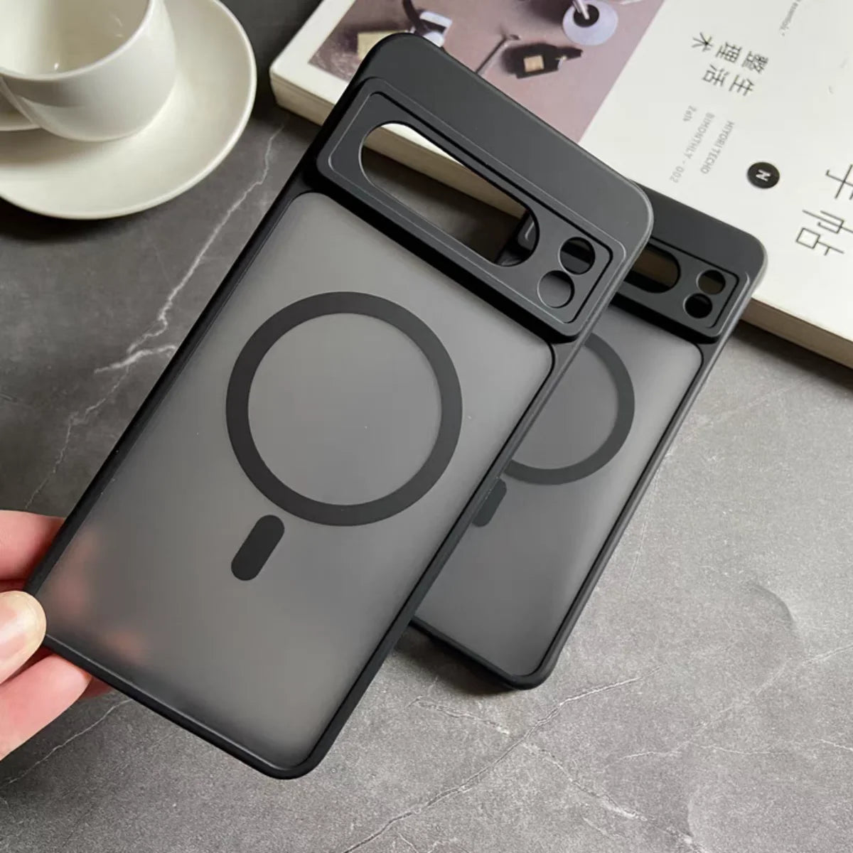 Matte translucent MagSafe magnetic case for Pixel