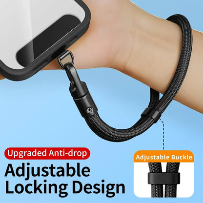 Anti-drop crossbody phone lanyard with 360° rotating clip, view 2