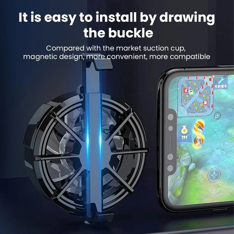 Clip-on USB air-cooled phone radiator fan, view 4