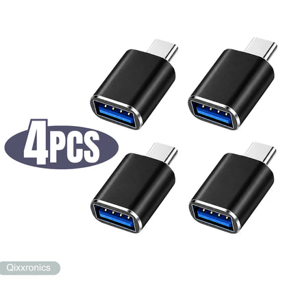 USB-C male to USB-A female OTG adapter, 4-pack, view 5