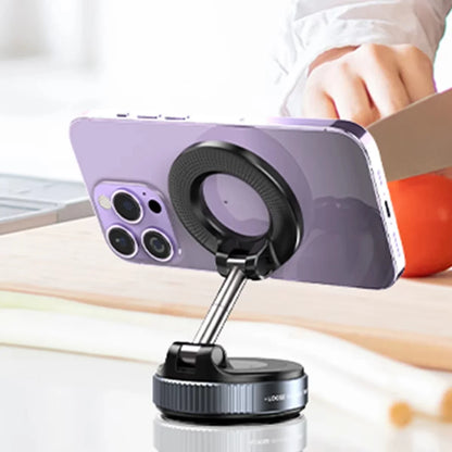 Vacuum suction cup magnetic car phone holder, view 2