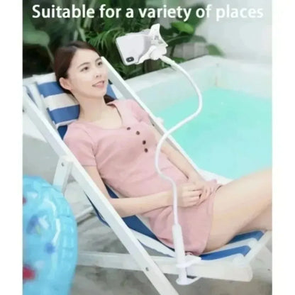 Adjustable long-arm baby monitor and phone holder for bed or cradle, view 5