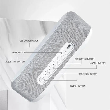 Wireless charger alarm clock, view 6