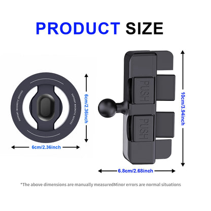 Magnetic CD slot car phone holder with 6 magnets, view 8