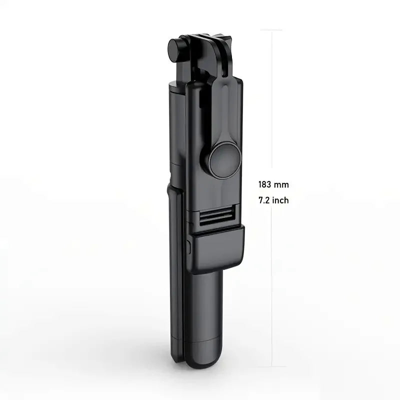 Expandable selfie stick tripod, view 2