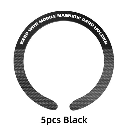 Universal magnetic sticker rings, black, view 12