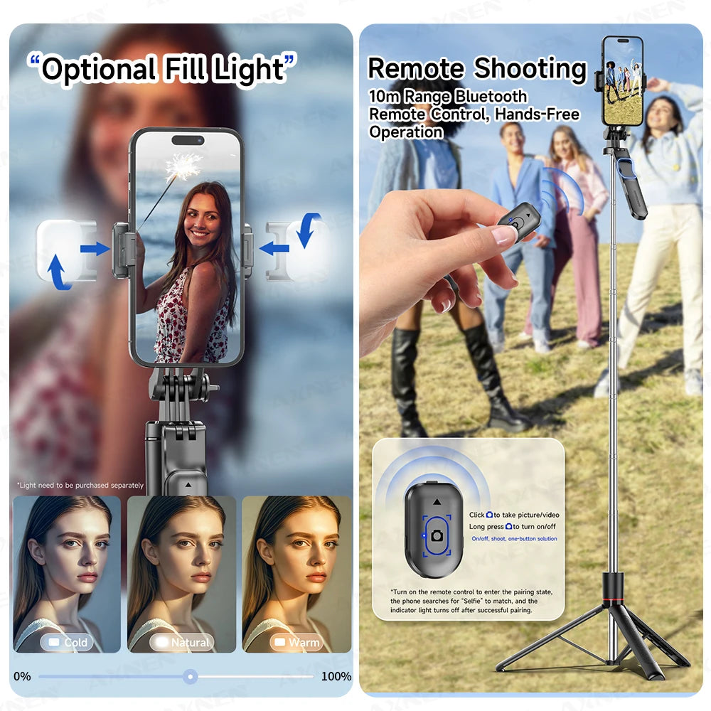 Selfie stick tripod, view 5