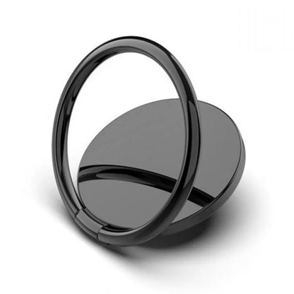 360° rotating metal finger ring holder, black