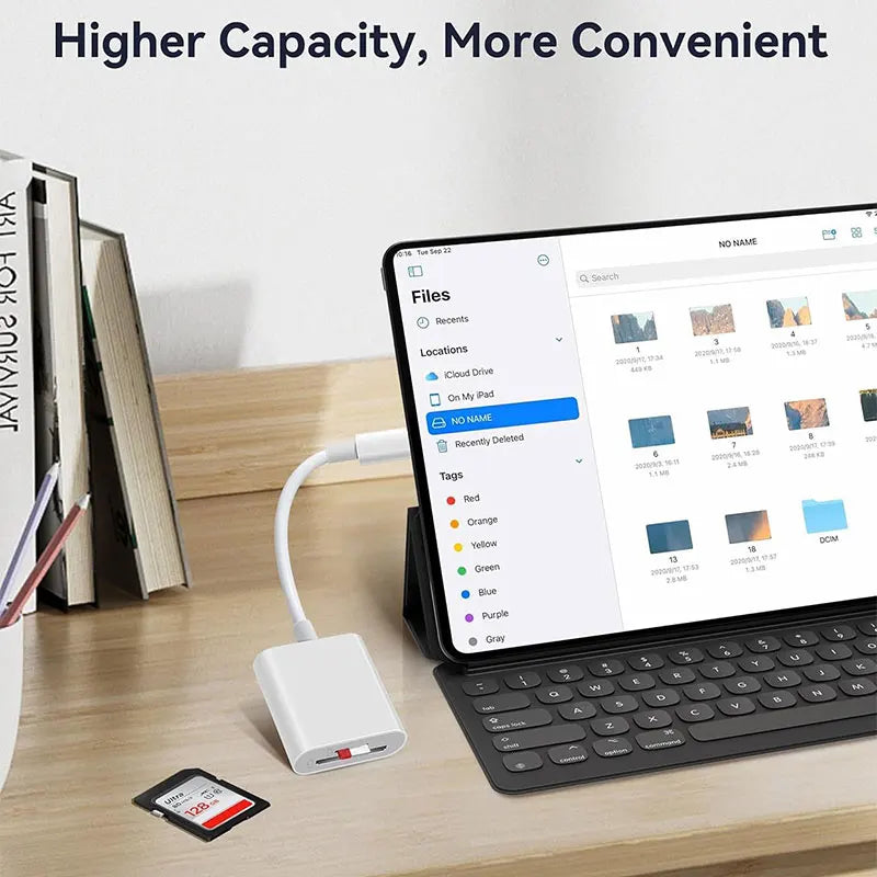 2-in-1 USB-C SD/TF card reader, view 5