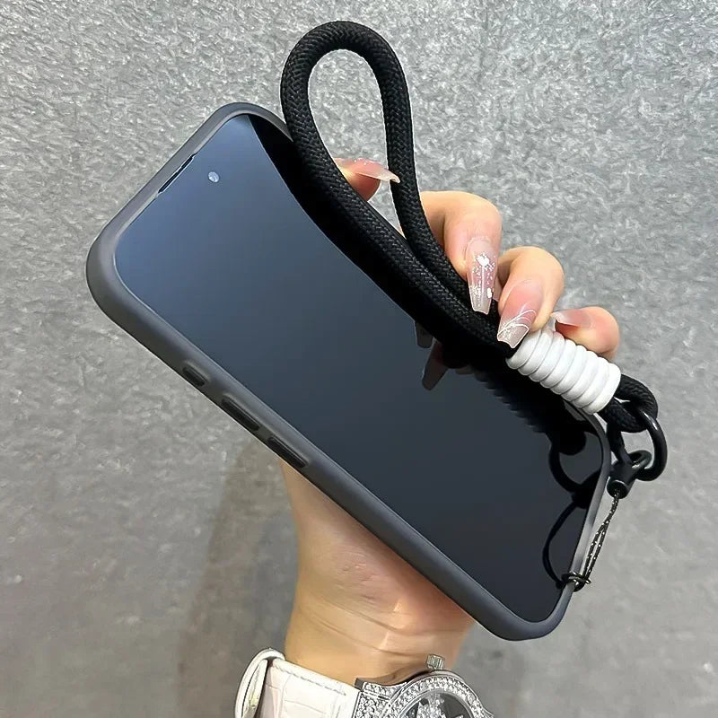 Candy color MagSafe case with wrist strap for iPhone 11–18, view 4