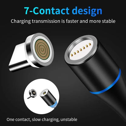 5A 3-in-1 magnetic luminous charging cable, view 4