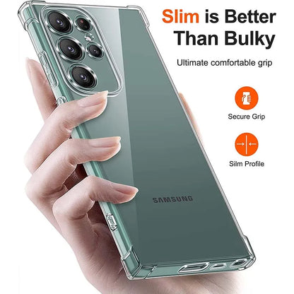 Shockproof clear silicone case for Samsung Galaxy S21–S25 & Note 20, view 5
