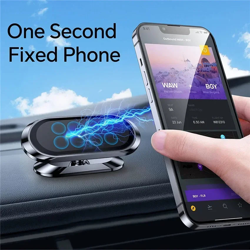 Magnetic car phone holder, view 2