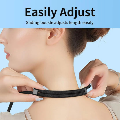 Adjustable crossbody phone lanyard with case clip, view 5