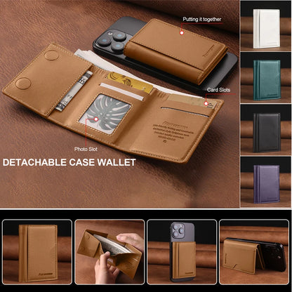 Detachable magnetic wallet case, view 2