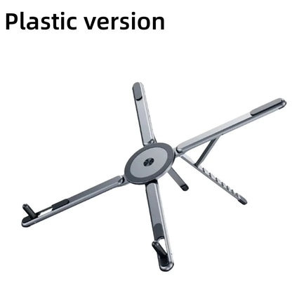 Foldable magnetic aluminum desk phone holder and selfie tripod, gray, view 10