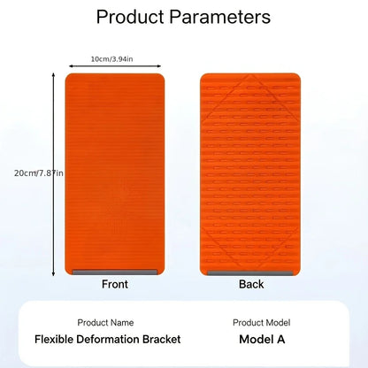Foldable flexible silicone desktop phone holder, view 3