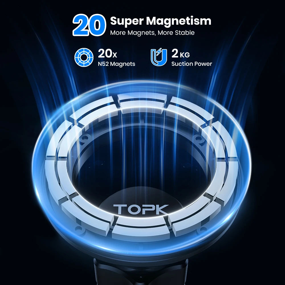 Magnetic car vent phone mount, view 2
