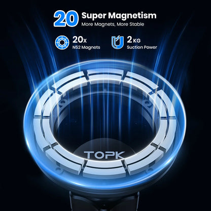 Magnetic car vent phone mount, view 2