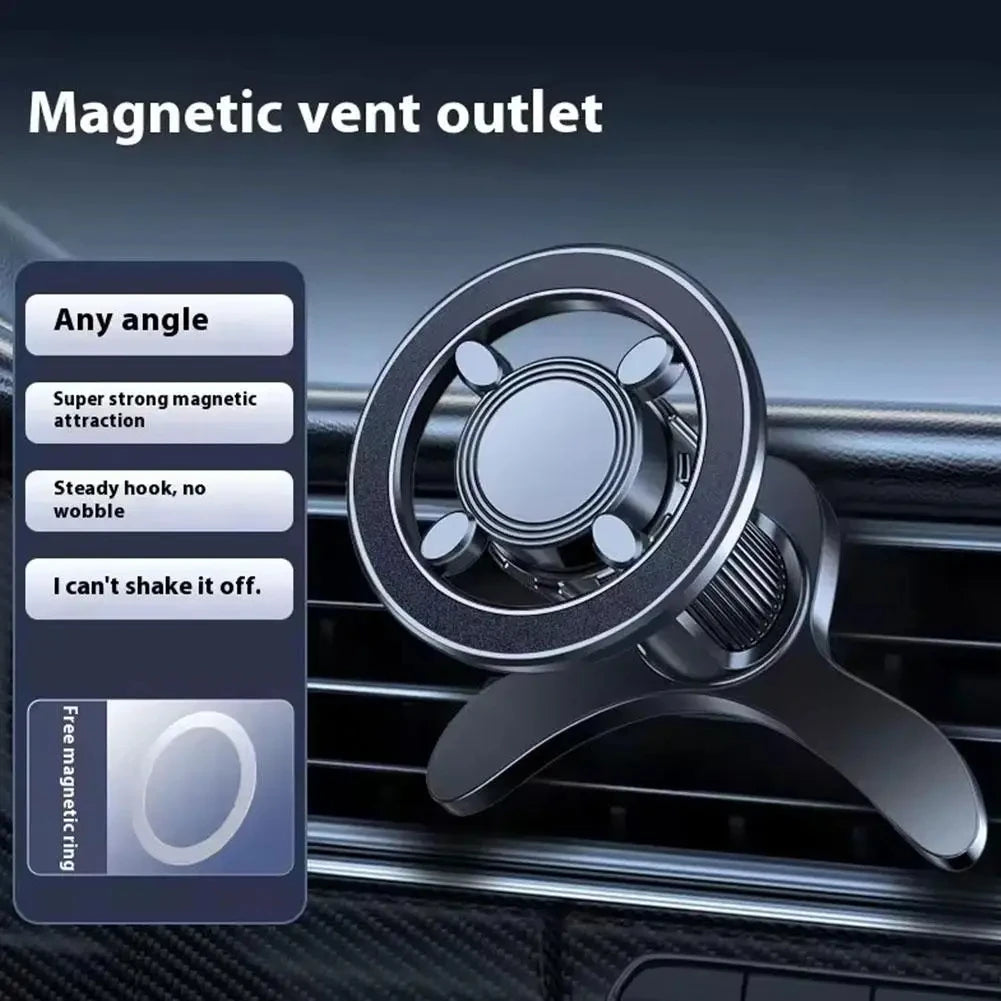 Magnetic car vent phone holder, view 4