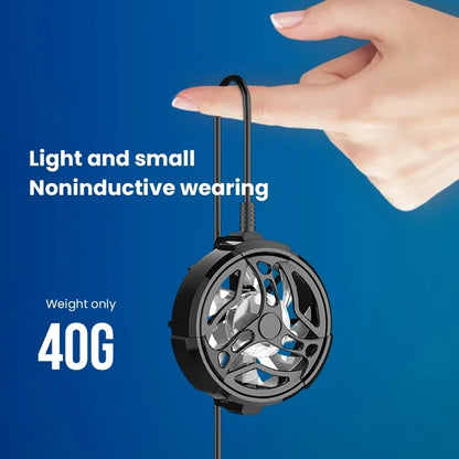 Clip-on USB air-cooled phone radiator fan, view 3
