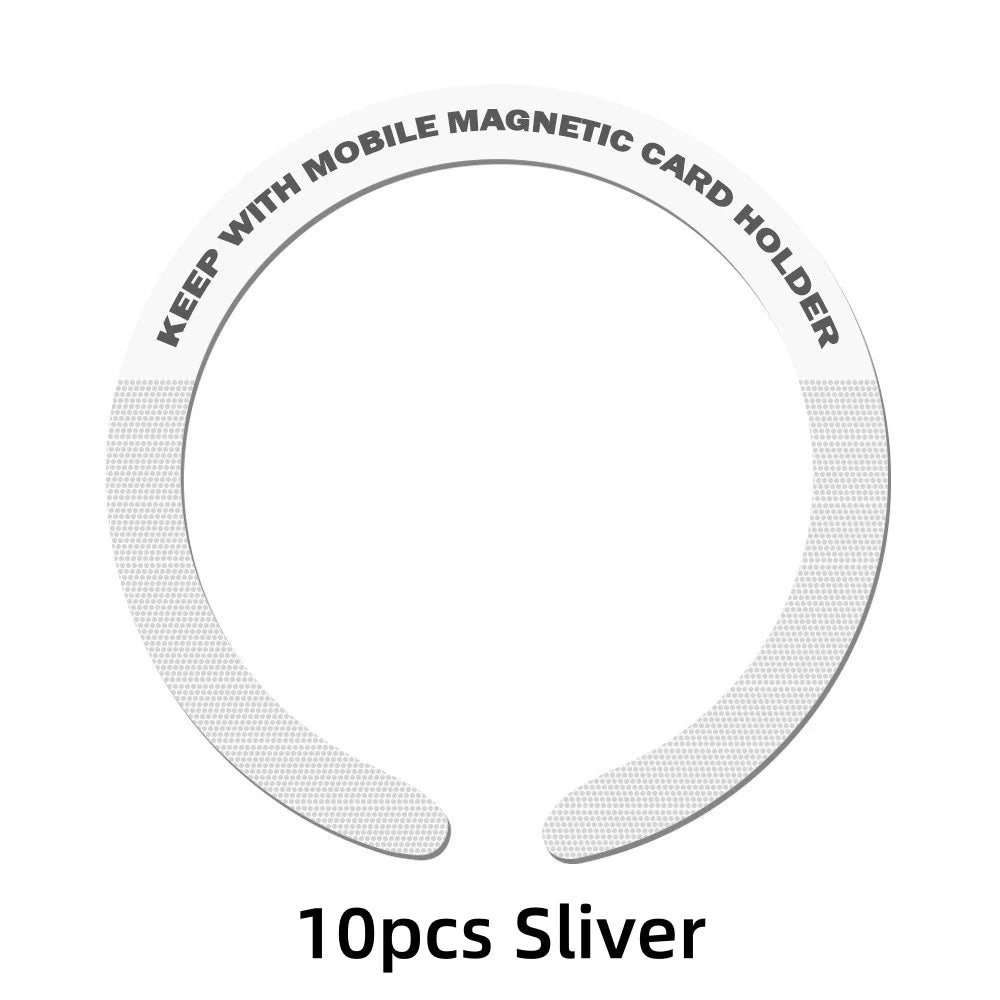 Universal magnetic sticker rings, white, view 9