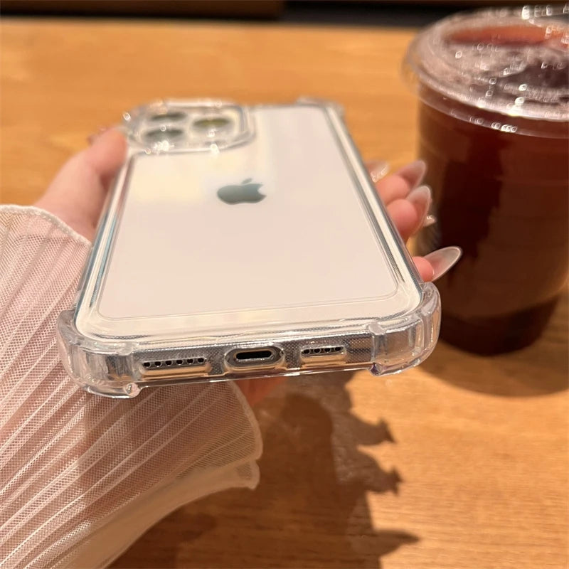 Shockproof transparent bumper case for iPhone, view 3