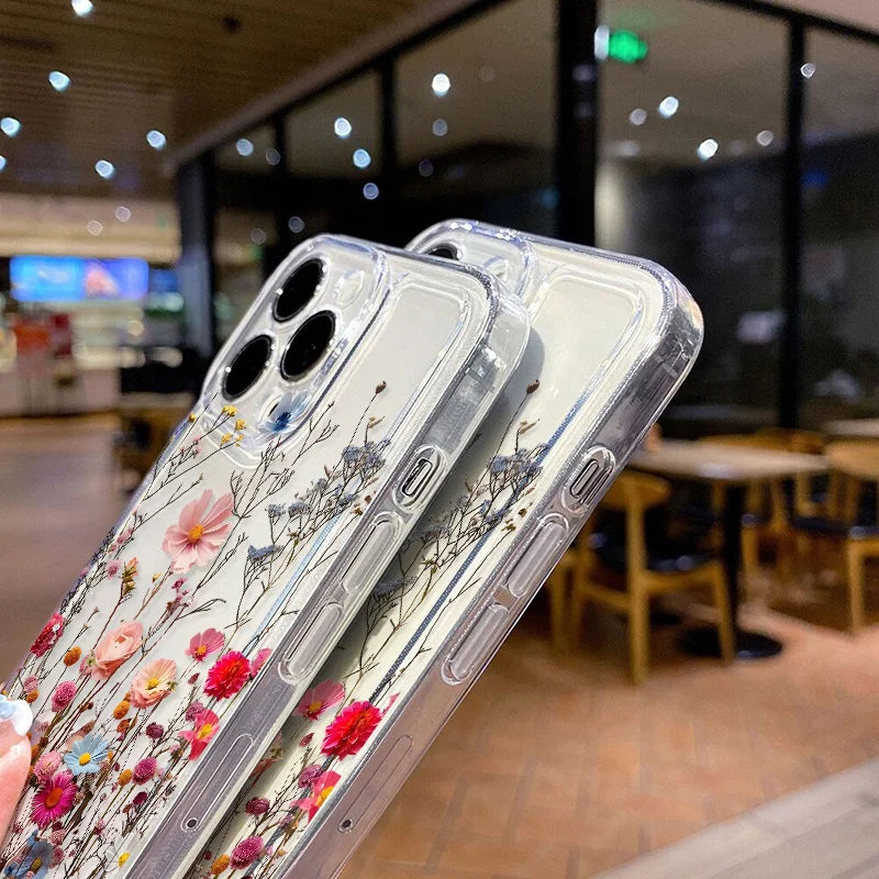 Cute flower clear case for Samsung Galaxy S & A series, view 2