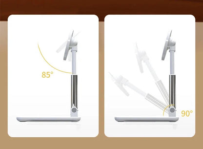 Foldable magnetic desktop phone stand with adjustable height, view 6