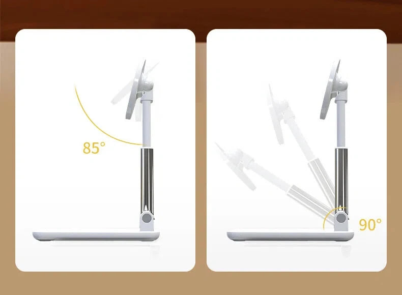 Foldable magnetic desktop phone stand with adjustable height, view 6