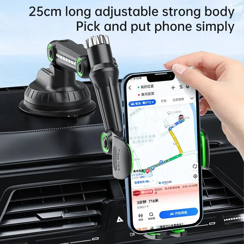 Suction cup car phone holder