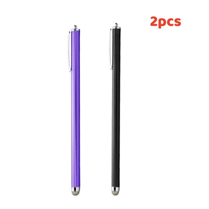 Long capacitive stylus pen for touch screens, purple black