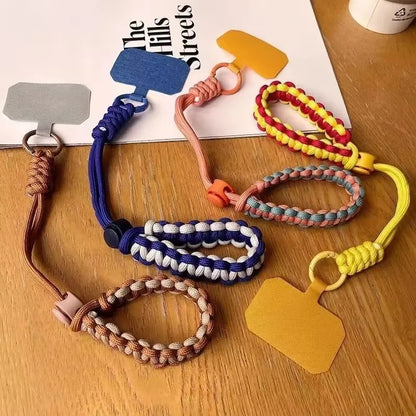 Handwoven adjustable phone wrist strap lanyard, view 5