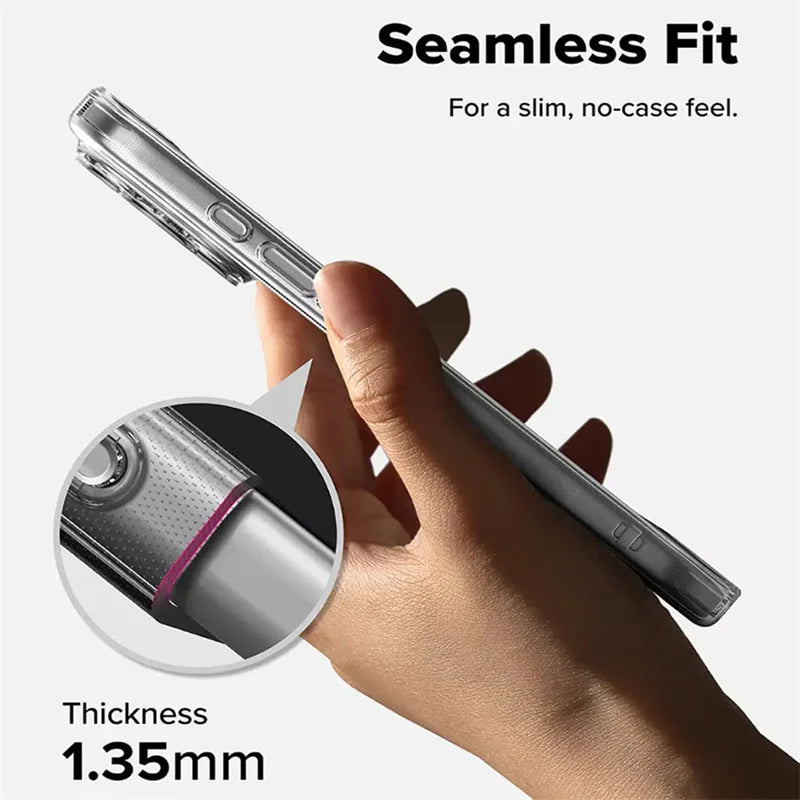 Ultra-thin clear TPU phone case for iPhone, view 4
