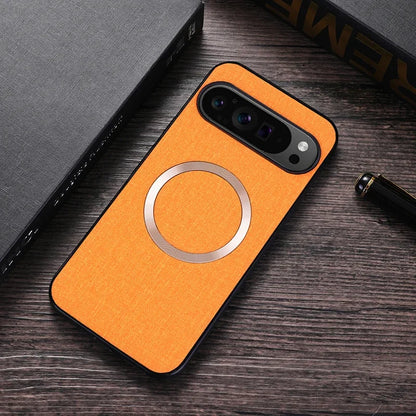 Fabric MagSafe magnetic case for Pixel, orange