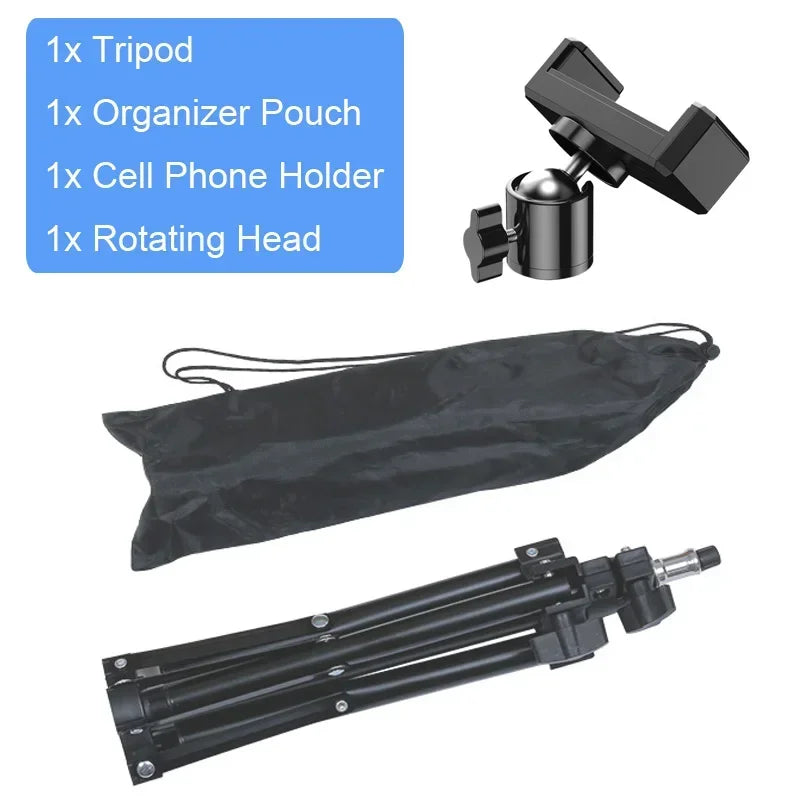 160 cm floor tripod phone holder, view 8