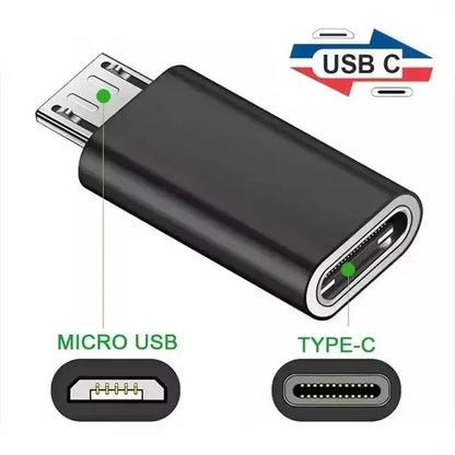 Micro USB female to USB-C male OTG adapter, view 2