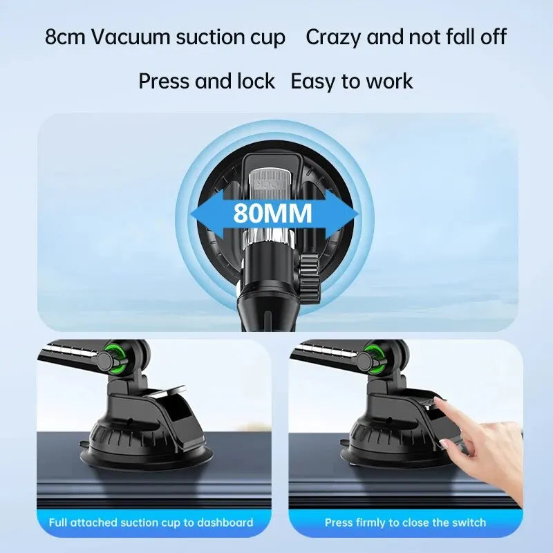 Suction cup car phone holder, view 3