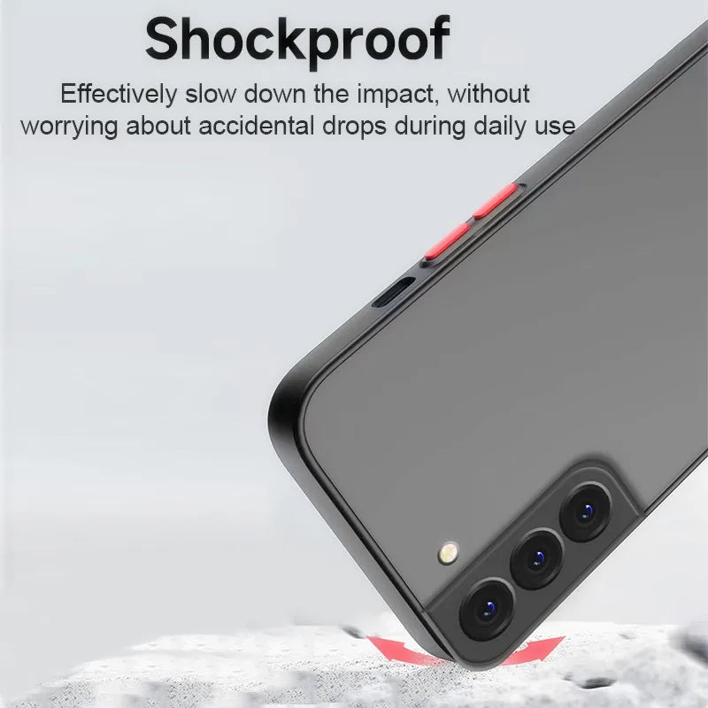 Shockproof matte armor case for Samsung Galaxy S20–S25, view 4
