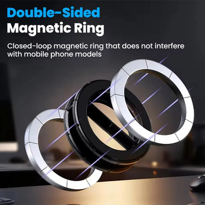 Foldable double-sided magnetic car phone mount with 360° rotation, view 2