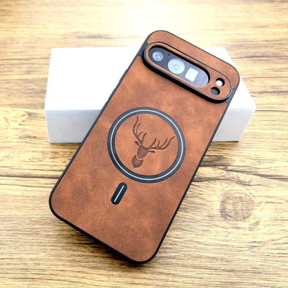 Faux leather MagSafe case for Pixel