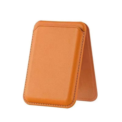 Strong magnetic leather wallet with hidden stand for iPhone 13–15, view 11