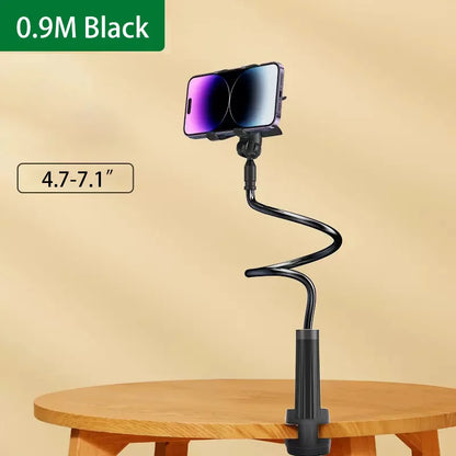 90cm flexible long-arm phone holder with clamp mount, black