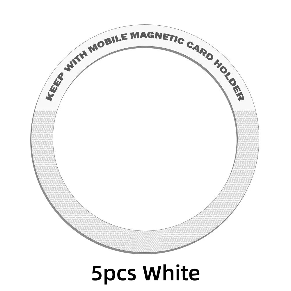 Universal magnetic sticker rings, white, view 11