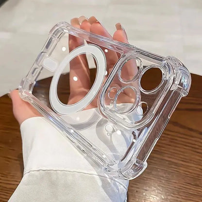 Clear shockproof MagSafe case for iPhone 11–17 & Air, view 4