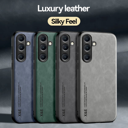 Ultra-thin leather case for Samsung Galaxy S21–S26