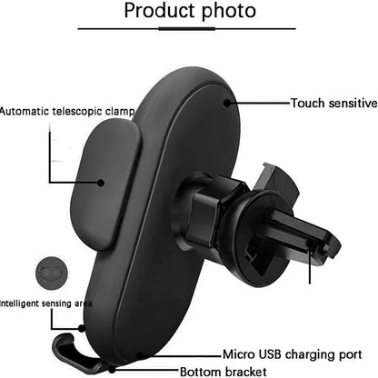 Infrared sensor wireless car charger, view 5